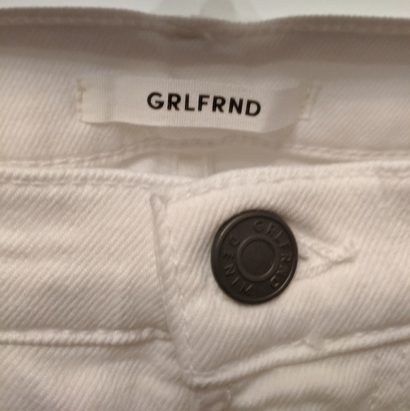 NWT GRLFRND Kendall Crop Skinny Jeans White 28 - Picture 6 of 7
